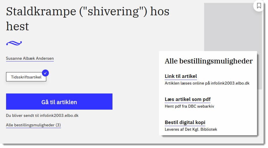 Artikel med bestil-muligheder